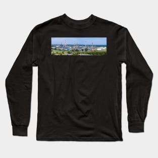 Aerial landscape of refinery Long Sleeve T-Shirt